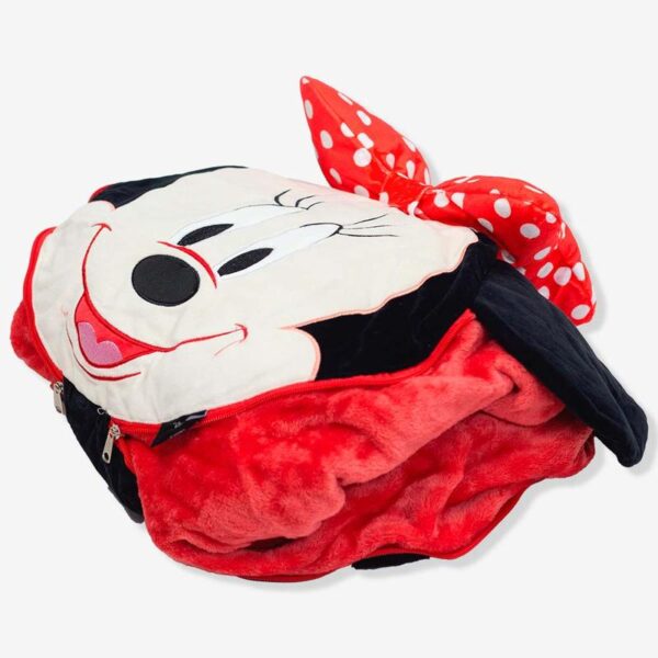 ALMOFADA 2 EM 1 MANTA C/ZIPER MINNIE MOUSE - Imagem 2