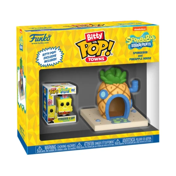 BITTY POP BOB ESPONJA E GARY NA CASA DE ABACAXI