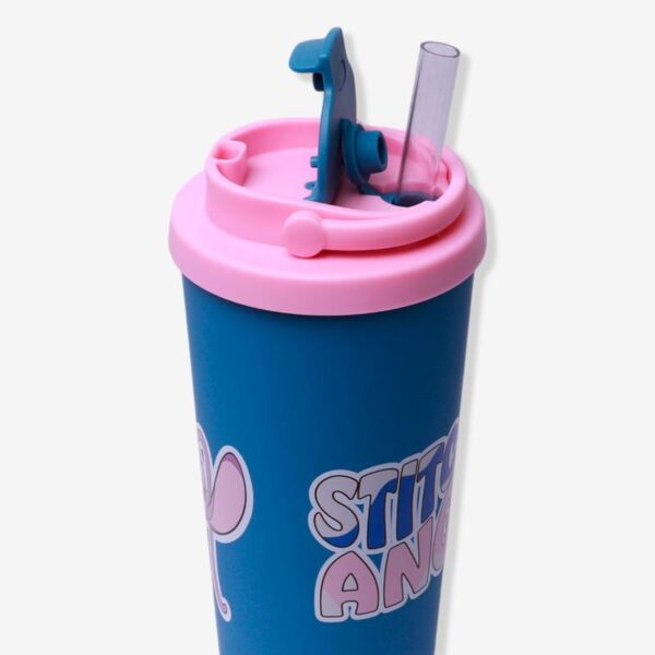 COPO SPRING 850ML STITCH E ANGEL NAMORADOS - Imagem 3
