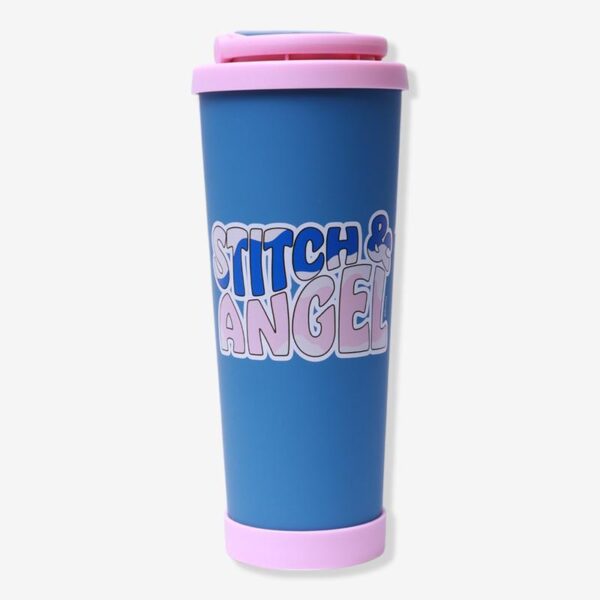 COPO SPRING 850ML STITCH E ANGEL NAMORADOS - Imagem 2