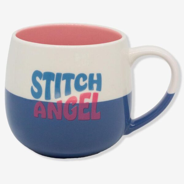CANECA MAGGIE 400ML STITCH E ANGEL NAMORADOS - Imagem 2