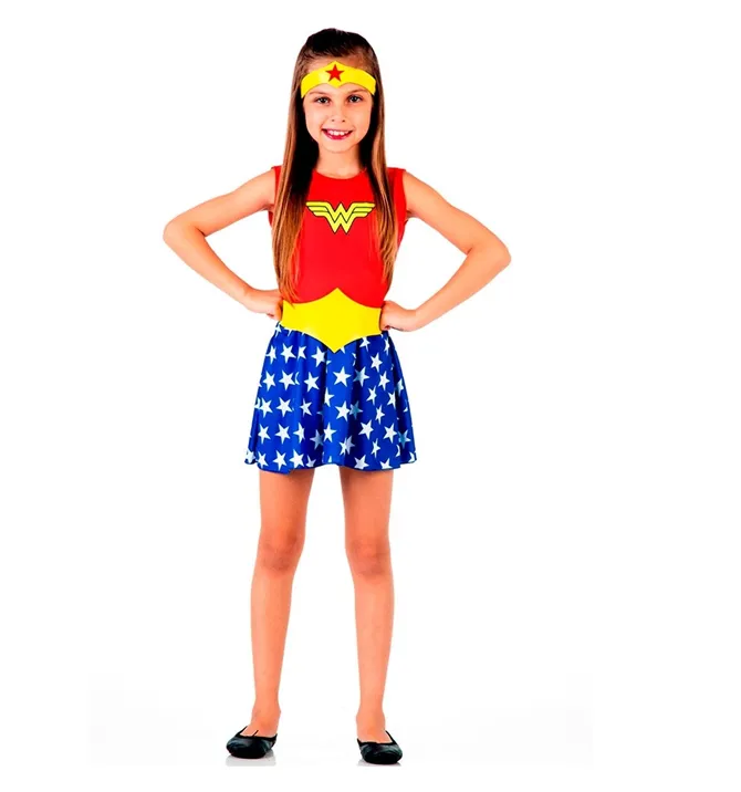 FANTASIA MULHER MARAVILHA DRESS UP - TAM. M