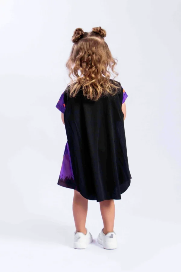 FANTASIA VESTIDO HALLOWEN INFANTIL COM CAPA - Imagem 2