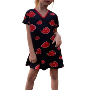 FANTASIA VESTIDO INFANTIL NARUTO AKATSUKI