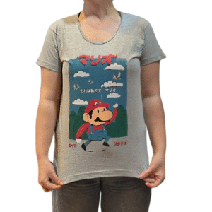 CAMISETA BABYLOOK MARIO VINTAGE - TAMANHO GG