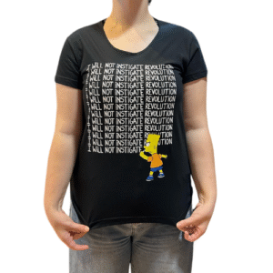 CAMISETA BABYLOOK SIMPSONS REVOLUTION - TAMANHO GG