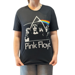 CAMISETA PINK THE DARK SIDE OF PRETO