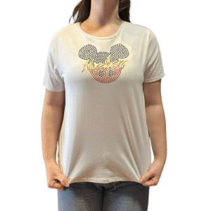 CAMISETA BABYLOOK MICKEY - TAMANHO GG