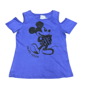 CAMISETA INFANTIL MICKEY (COR ROXO) - TAMANHO 12