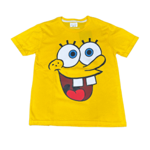 CAMISETA INFANTIL BOB ESPONJA ROSTO (COR AMARELA) - TAMANHO 08