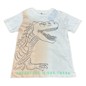 CAMISETA INFANTIL DINOSSAURO - TAMANHO 06