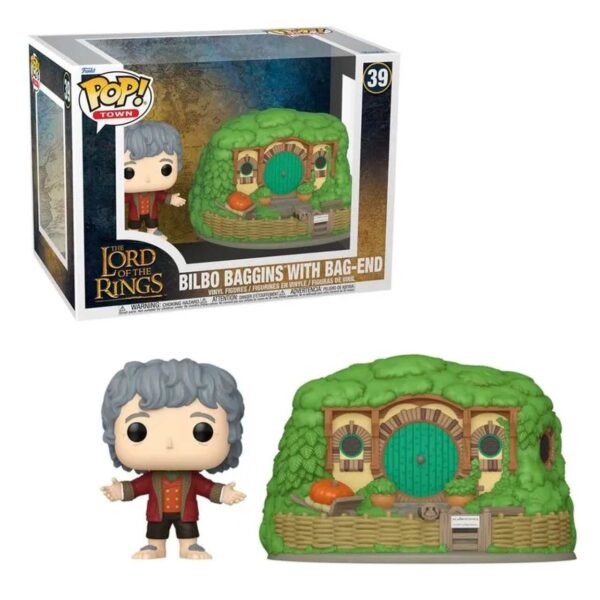 FUNKO POP THE LORD OF THE RINGS BILBO BAGGINS WITH BAG-END 39