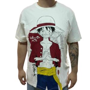 CAMISETA ONE PIECE LUFFY OFF WHITE