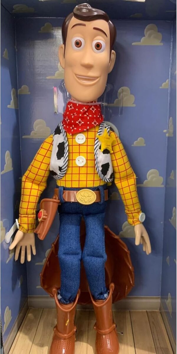 BONECO DE ACAO WOODY PANO COM SOM TOY STORY DISNEY  4PC FOUVE - Imagem 2