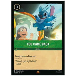 YOU CAME BACK (97/204)