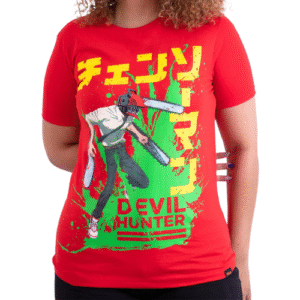 CAMISETA CHAINSAWMAN VERMELHO