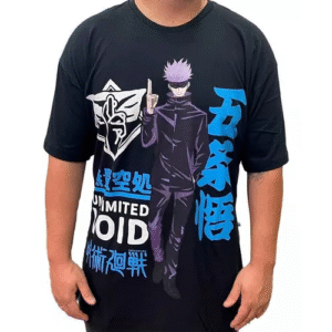 CAMISETA JUJUTSU KAISEN GOJO PRETO