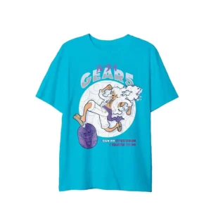 CAMISETA ONE PIECE GEAR 5 GOMU AZUL OCEANO
