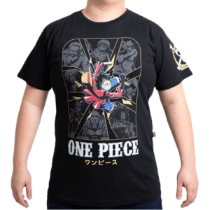 CAMISETA ONE PIECE GRUPO PRETO