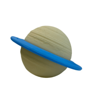 LUMINARIA SATURNO DE MESA AZUL