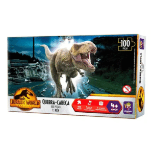 QUEBRA CABECA 100PC JURASSIC WORLD T REX JURASSIC
