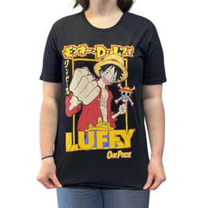 CAMISETA ONE PIECE LUFFY FRAME PRETO