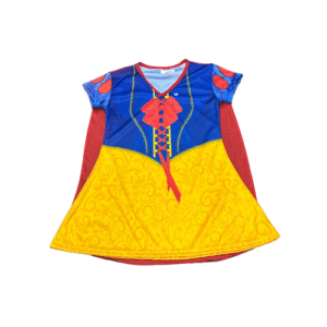 FANTASIA VESTIDO INFANTIL BRANCA DE NEVE COM CAPA