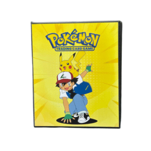 FICHARIO POKEMON - ASH E PIKACHU FUNDO AMARELO