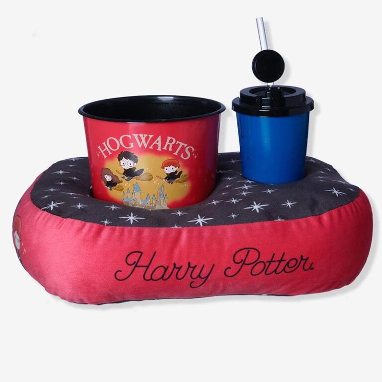 KIT ALMOFADA PIPOCA INFANTIL FIBRA VELUDO HARRY POTTER