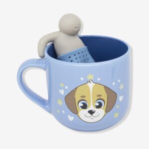 CANECA 350ML C/ INFUSOR P/ CHA AMO DOGS
