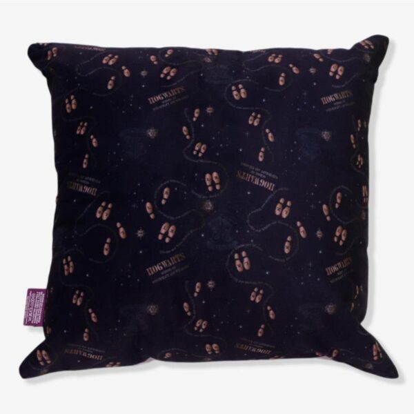 ALMOFADA FIBRA VELUDO 40X40CM HOGWARTS CASAS DOURADAS - Imagem 2