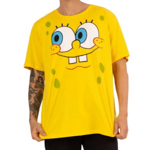 CAMISETA INFANTIL BOB ESPONJA FACE AMARELO