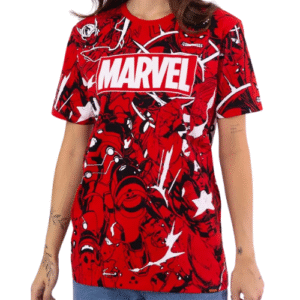 CAMISETA JUVENIL MARVEL LOGO VERMELHO