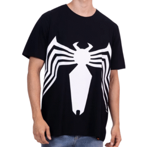 CAMISETA INFANTIL SPIDER MAN PRETO