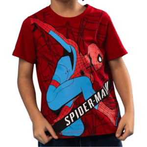 CAMISETA INFANTIL SPIDER MAN VERMELHO