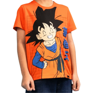 CAMISETA INFANTIL GOKU SORRINDO PRETO