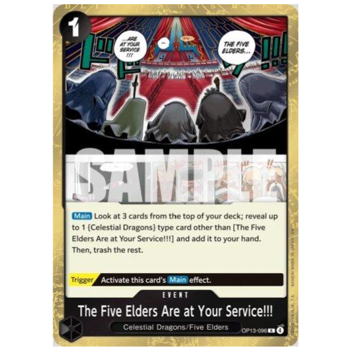 THE FIVE ELDERS ARE AT YOUR SERVICE!!! (OP13-096)