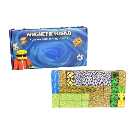 KIT BLOCOS MAGNÉTICOS MINECRAFT