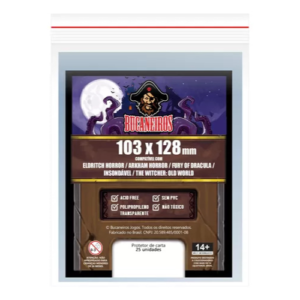 SLEEVE CUSTOMIZADO PARA ELDRITCH HORROR/ ARKHAM HORROR/ FURY OF DRACULA/ INSONDAVEL/ THE WITCHER: OLD WORLD (103 X 128)