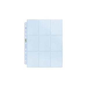 FOLHA PARA FICHARIO COM 9 BOLSOS - CENTRAL PAGES TRANSPARENTE