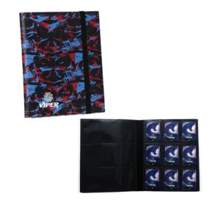 PASTA PP 3X3 VIPER AZUL E VERMELHA COM ELASTICO
