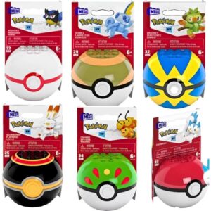 MEGA CONSTRUX POKEMON POKEBOLA LUA SOL SORTIMENTO