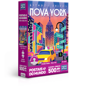 QUEBRA CABECA 500 PC NANO - EUA - NOVA YORK - POSTAIS DO MUNDO