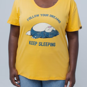 CAMISETA FOLLOW YOUR DREAMS AMARELA