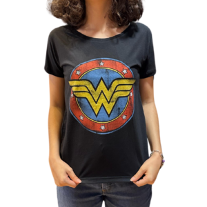 CAMISETA BABYLOOK MULHER MARAVILHA SIMBOLO - TAMANHO M