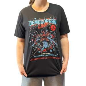 CAMISETA STRANGER DEMOGORGON PRETO
