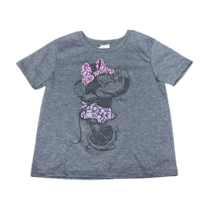 CAMISETA INFANTIL MINNIE (COR CINZA) - TAMANHO 10