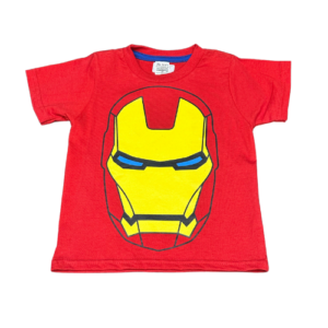 CAMISETA INFANTIL HOMEM DE FERRO ROSTO - TAMANHO 02