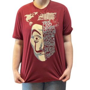 CAMISETA LA CASA DE PAPEL - TAMANHO 2G