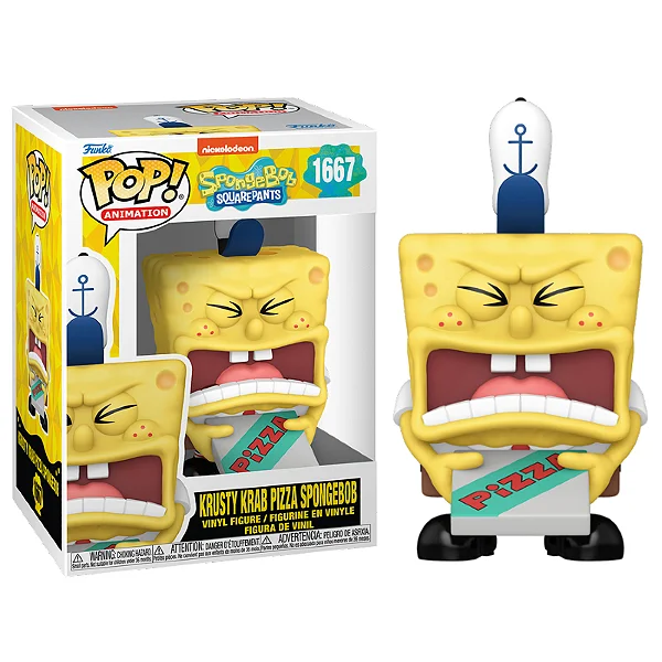 FUNKO POP SPONGEBOB SQUAREPANTS KRUSTY KRAB PIZZA SPONGEBOB 1667